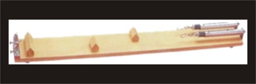 SONOMETER, SPRING BALANCE TYPE - Wooden Baseboard 70 X 9 Cm, Includes Two 50-N Spring Balances, Adjustable Tension Knobs, Vibrating String Bridges