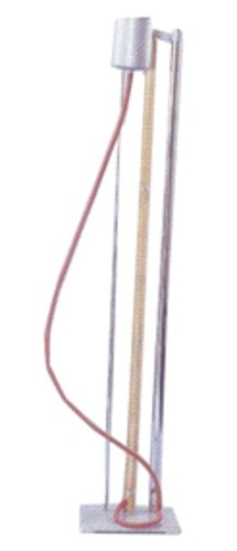 RESONANCE TUBE ON RETORT STAND - All Metal, Laboratory Use | Features Sturdy Plastic Frame, Transparent Windows, Adjustable Pointer Lock, Color-Coded Terminals