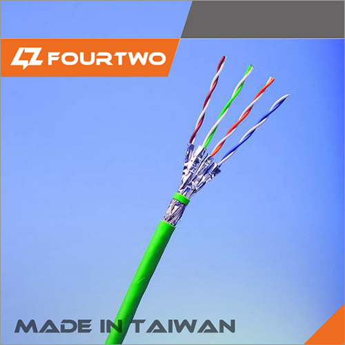 SSTP Lan Cable - 4 Pair Bare Copper, Customized Color, PE Insulation, PVC Jacket | Fire Rated CMR/CMG/CMP, EMI and RFI Shielding, Customizable Solutions