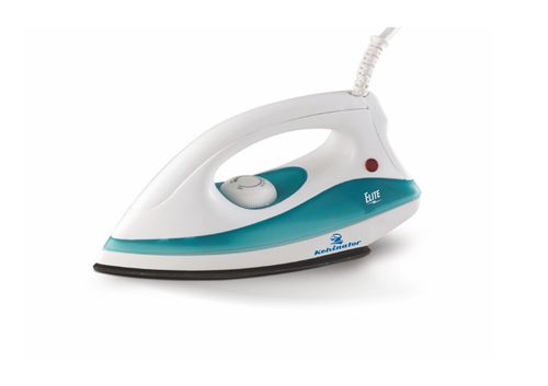 Dry Iron - 1000 Watts, Scratch Resistant & Double Coated Soleplate | Temperature Control, Silk Braided Cord, Power ON Indicator, Stylish Design
