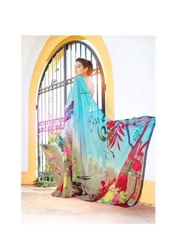 Blue Silk Saree
