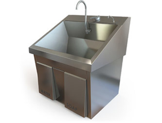 Double Scrub Sinks