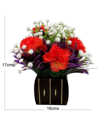 Artificial Carnation Flower Arrangement For Decor