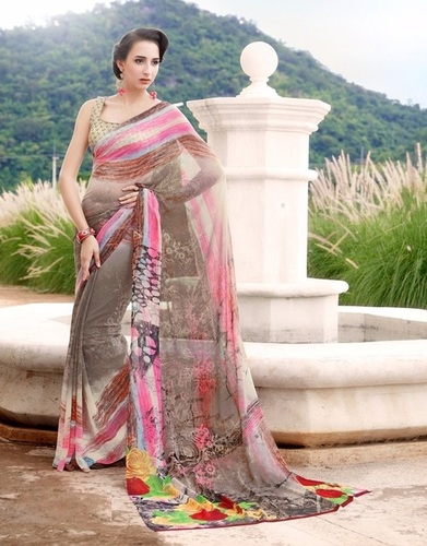 Cotton Silk Saree - Multi Color, Printed Pattern | Alluring Styles, Easy To Drape, Suitable For All Seasons