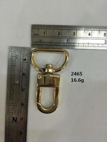 dog clip with D ring light gold hardware fittings