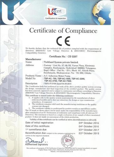 Compliance Certification 2297