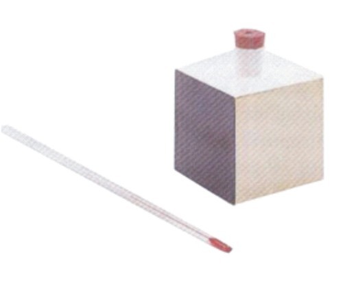 LESLIE'S CUBE - Plastic Material, Laboratory Use | Demonstrates Thermal Radiation Effects on Various Surface Types, Different Surface Finishes