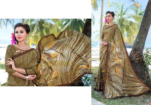 Brown Fancy Saree