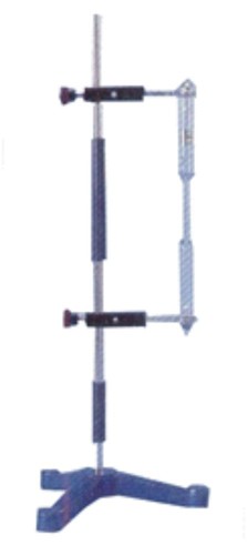 Support Stand for Spectrum Tubes - Metal and Glass Rod, Insulated Sections | Laboratory Tube Holder with Banana Plug Ports