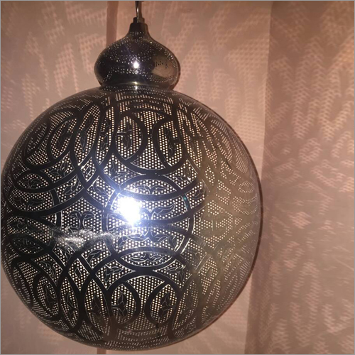 Laser Cut Hanging Ball Light Fixture
