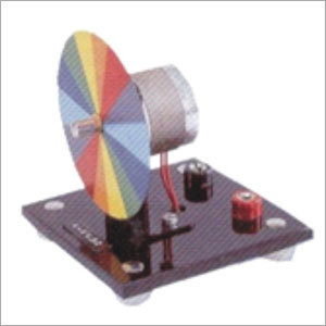 NEWTON'S COLOR DISC 4-6V DC - Metal, 75mm Size , Designed for Laboratory Use with Motorized Axle and Connection Sockets