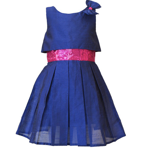 Dresses - Polyester, Various Sizes, Navy Blue | Sequin Belt, Elegant Design, Soft Fabric, Comfortable Fit, A-line Knee-length
