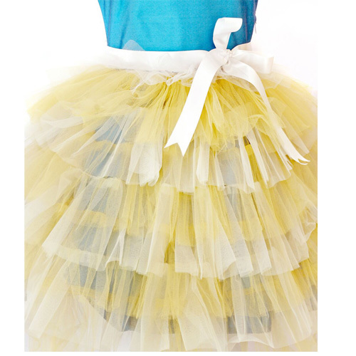 Dresses - Tulle, Various Sizes, Beige | Elegant Design, Soft Fabric, Comfortable Fit, Layered Knee-Length