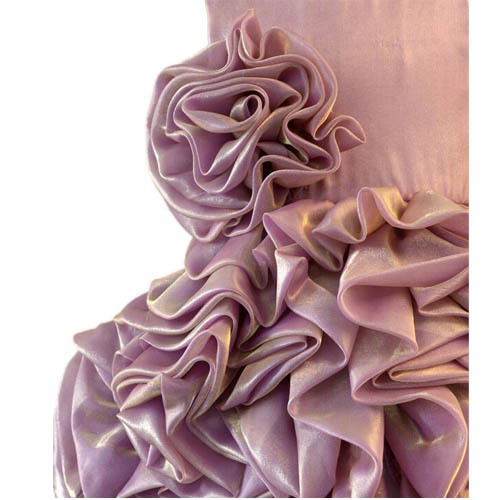 Dresses - Silk, 54 Inches, Lavender | Elegant Design, Floral Embellishments, Soft Fabric, Comfortable Wear, Customizable Size