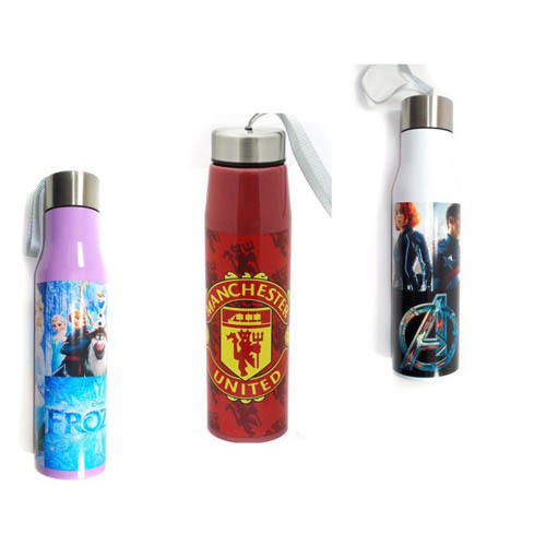 Water Bottles - Stainless Steel, 500ml, 7cm Diameter, 20cm Height | Leakproof, Durable, Portable, Stylish, Insulated, Lightweight, Screw Cap