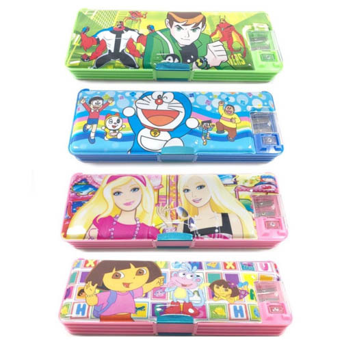 Double Sided Plastic Pencil Box