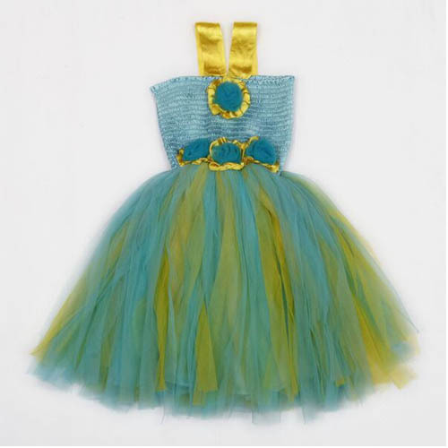Tutu - Tulle Satin, Varied Size, Teal | Soft Material, Elegant Design, Comfortable Fit, Durable, Knee-Length Straps