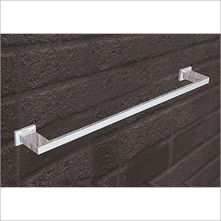 Rectangular Wall Mounted Brass Towel Rack