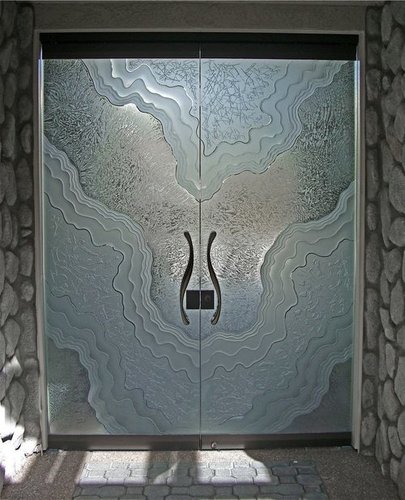 Freemless glass Door
