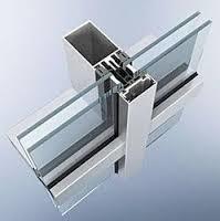Semi unitized glazing