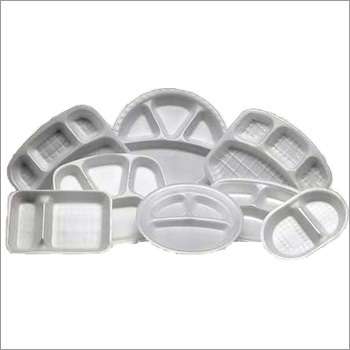 Thermocol Plates - Varied Dimensions, White Color | Lightweight, Eco-friendly, Disposable, Versatile with Optional Compartments