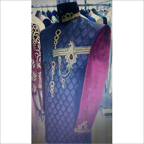 Blue Designer Sherwani