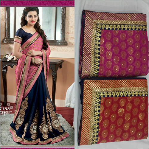 Designer Sarees - Silk Blend 5.5 Meters, Blouse Piece Included | Zari Embroidery, Elegant Design, Vibrant Colors