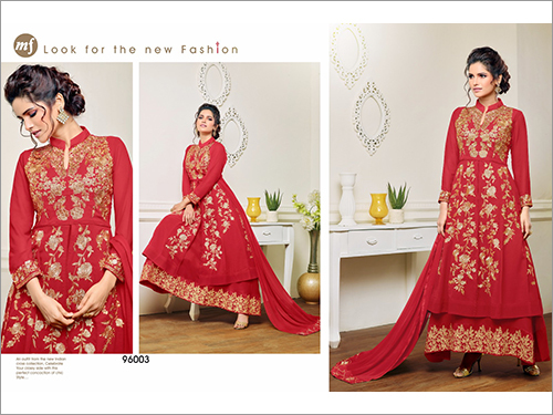 Beautiful Red Embroided Suits
