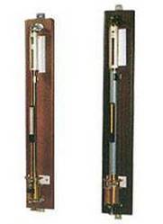 Fortin Barometer - Metal Body with Reflector, Metric and English Scales from 25 to 81 cms, Rack and Pinion Vernier with 0.1 cm Accuracy, Includes Teak or Haldu Wood Case