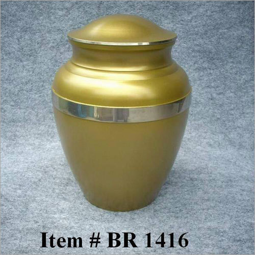 Golden Brass Funeral Urns