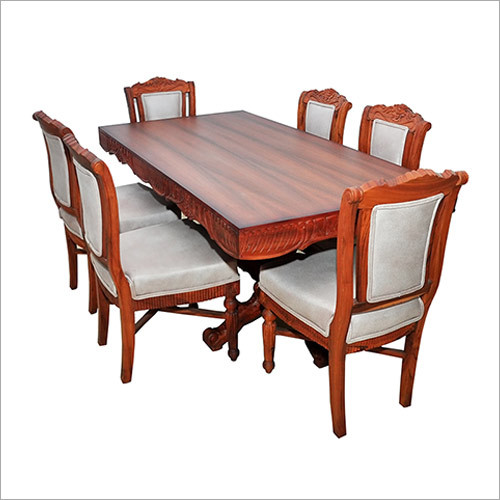 Pillar Carving Dining (6+1) Furniture