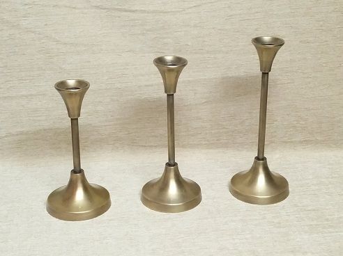 Plating Set Of 3 Candle Holder