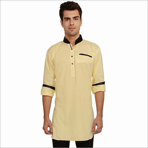 Veera Paridhaan Men's Solid Yellow Kurta Veera Paridhaan Men's Solid Yellow Kurta