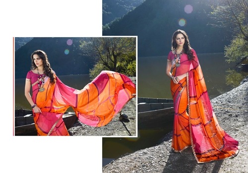 Pink Art Silk Sarees