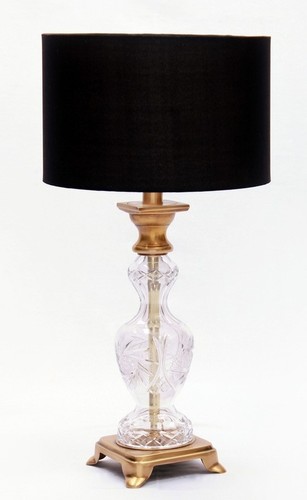 FANCY GLASS TABLE LAMP