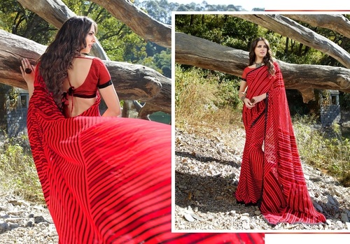 Cotton Silk Red Saree