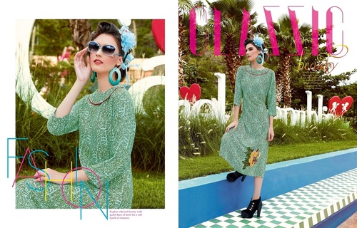 Dry Cleaning Green Kurtis
