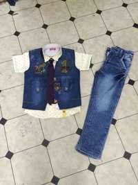 DENIM JACKET SUIT