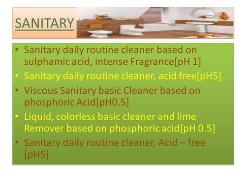 Sanitary Grade: Industrial Grade
