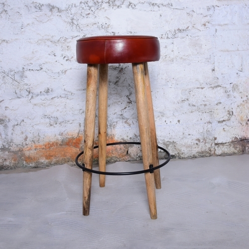 Handmade Wooden Bar Stool