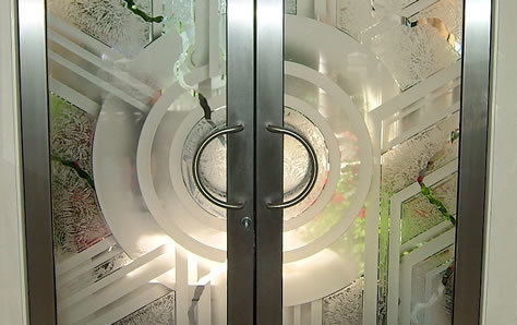 Frosted glass