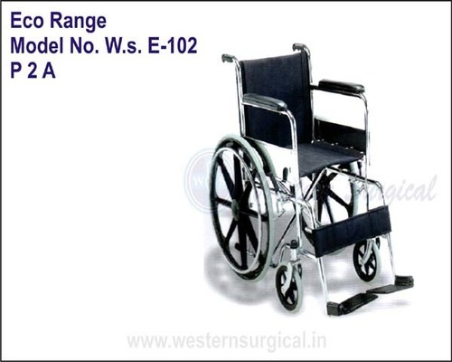 Eco Range Black & Silver Wheel Chair