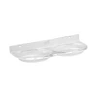 Double Soap Dish - Durable Pvc, Elegant Design For Soap Organization And Quick Drying