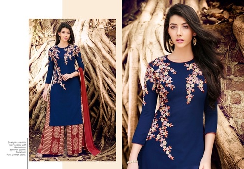 Blue Fancy Salwar Suit