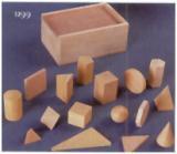 Geometrical Shapes - Hardwood, 57.5 CM Height, Brown Color | 3D Study Aids for Laboratory and Hospital Use