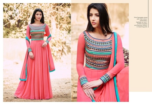 Pink Anarkali Dress