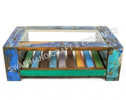 Machine Made Reclaimed Handicraft Coffee Table