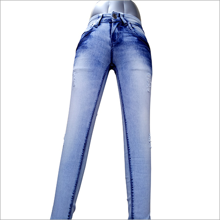 Ladies Skinny Denim Jeans - 41cm Length, Available in Two Color Options | Perfect for All Seasons: Rainy, Spring, Summer, and Winter