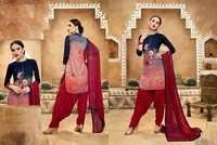 Red Designer Punjabi Suits