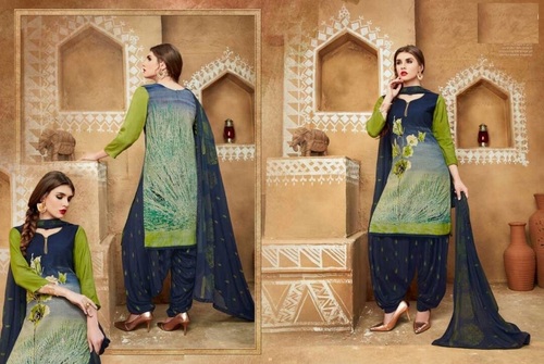 Blue Printed Salwars